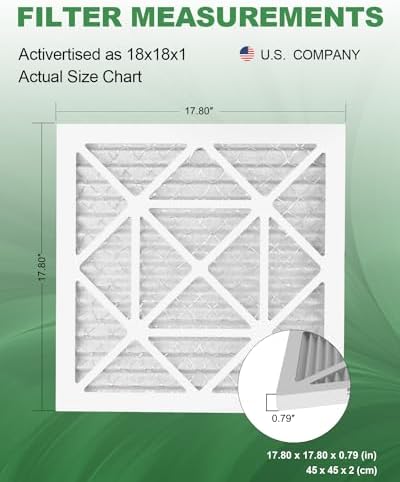 TRIGHTFILTERS 18x18x1 Air Filter 6 Pack, Durable MERV 8 Pleated Home HVAC AC Furnace Filters, Lightweight Compact Air Conditioner Filter Replacement - Image 4