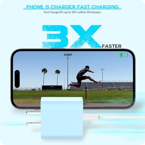 【Apple MFi Certified】 20W USB C Fast Charger iPhone 17 16 15 Charger Blocks - Image 3