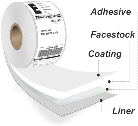 HUOJI 4x6 Direct Thermal Shipping Labels, 8 Rolls 4000 Labels, Compatible with Rollo, Zebra, MUNBYN Printers, Commercial Grade - Image 6