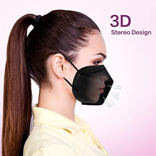 Miuphro KN95 Face Mask 25 Pack, 5-Layers Breathable KN95 Masks - Image 5