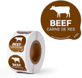 Beef Food Labels 500 pcs by SutterSigns