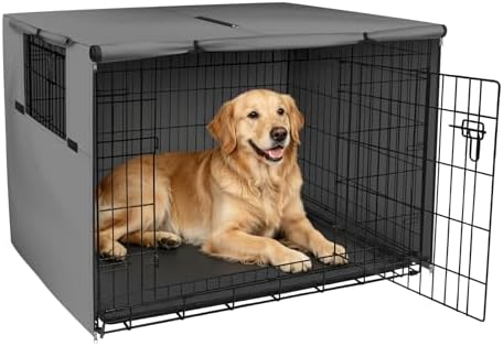Explore Land Dog Crate Cover, 42 inches, Grey by ExploreLand