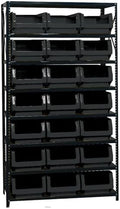 Quantum Storage Systems MSU-532BK Solid Heavy Duty 8 Shelves 21 MAGNUM Black Bins 75" H x 42" W x 18" D by QuantumStorageSystems