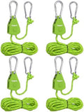 Ayaport Adjustable Rope Hanger, 1/8" Grow Light Hanger, 4 Pack by Ayaport