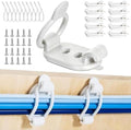 10 Pack Adhesive Cable Clips, Adjustable Cable Management Clips White by Duesu