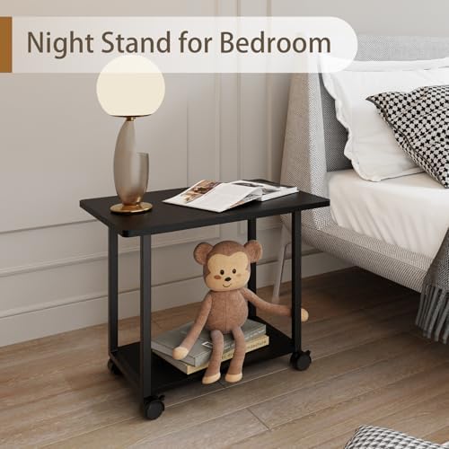 MARTY 22"x15.75" Large Printer Stand Under Desk, Rolling Cart Printer Table - Image 6