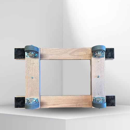 Made in USA Premium Solid Oak Furniture Dolly - 18"x30" H-Frame w/Non-Slip Grip, 3.5" Non-Marking Wheels, Heavy-Duty 1000 lbs Capacity - Image 7