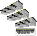 Koova Heavy-Duty Overhead Garage Storage Rack for 9 Bins. Adjustable Width, 360lb Capacity. DIY Safe Mount, Easy Install. Fits 27-Gallon Totes. USA Made Pro-Grade Steel. Space Saving Organizer by Koova