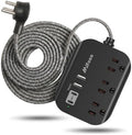 Mifaso Power Strip with USB, 15Ft Compact Flat Plug Extension Cord by Mifaso
