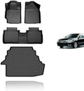 KELCSEECS Floor Mats & Cargo Liner Custom for 2007 2008 2009 2010 2011 Camry(Not Fit Hybrid) All Weather Car Mats Cargo Mat Trunk Mat Camry Floor Mats Trunk Liner Accessories by KELCSEECS