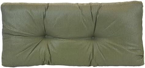 Klear Vu The Gripper Non-Slip Tufted Bench Cushion for Indoor Furniture, Assembled in USA, Entryway Storage, Bay Window, Corner Nook or Piano Seat, 30 Inches, Chenille Green - Image 3