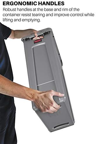Rubbermaid Commercial Products Slim Jim Trash/Garbage Can with Venting Channels, 23-Gallon, Blue, for Kitchen/Office/Workspace, Pack of 4 - Image 4