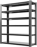 82" H Garage Shelving, 6 Tier Adjustable Heavy Duty Storage Shelves, 2500Lbs Capacity, Powder Coated Metal, Industrial Style, Suitable for Garage, Basement, Workshop by VIYET