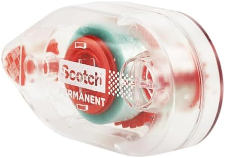 3M 6061 Scotch Double Sided Adhesive Roller Tape Runner, Permanent, Acid-Free, Photo-Safe Adhesive for Scrapbooking, Photo Mounting, and Crafts, 0.27 in x 26 ft per Roller, Pack of 6 - Image 4