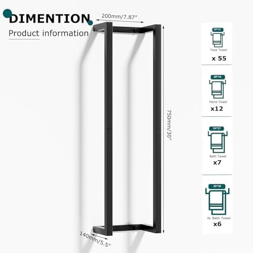 304 Stainless Steel Towel Racks for Bathroom - Image 5