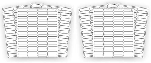 800 EcoSwift Shipping Labels 1 3/4 x 1/2 inches Mailing Address Return Inventory Blank White Self Adhesive for Laser Inkjet Printer 1.75 x 0.5 (Pack of 2) by EcoSwift
