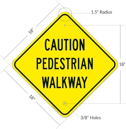 Pedestrian Walkway Sign, - Image 4