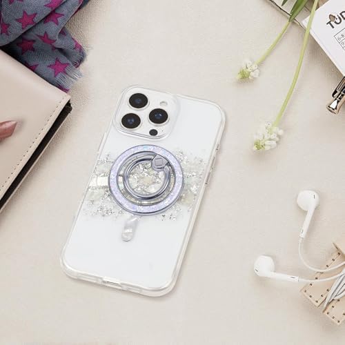 Magnetic Phone Ring for MagSafe Grip [Super Magnet] Gold Twinkle Design Ring Holder Stand, magsafe pop Socket (Colorful and Dazzling) - Image 7