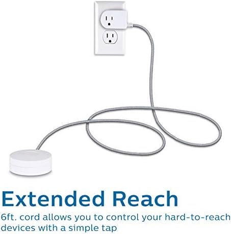 Philips Grounded On/Off Switch with Braided Cord, 6 Ft Cable, Tabletop - Image 3