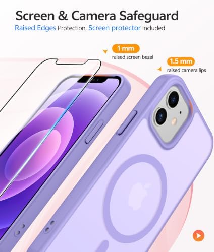 FNTCASE for iPhone 12 / 12 Pro Case, with Screen Protector, Fit for Magsafe - Image 4