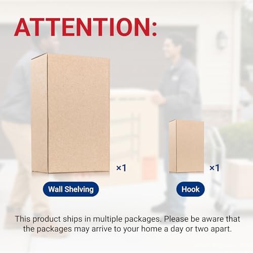 FLEXIMOUNTS 2-Pack 2x4 ft Garage Wall Shelving with 4 Hooks, Black - Image 7