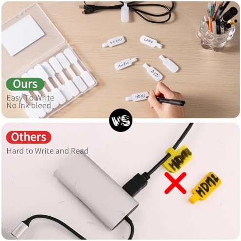 Trilancer Cable Cord Labels Large Size for Wire Organizing & Identification - Image 5