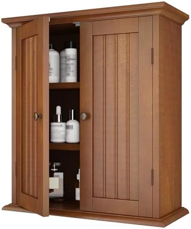 ChooChoo Bathroom Wall Cabinet with 2 Doors, Over The Toilet by ChooChoo