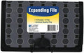 C-Line 13-Pocket Expanding File, Coupon Size, Includes Tabs, 1 File, Fashion Circle Series, Black/Gray (56412) by C-Line