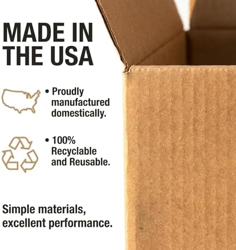 BOX USA Shipping Boxes Medium 2"L x 18"W x 4.5"H, 50-Pack, Corrugated Cardboard Box for Packing, Shipping and Storage - Image 3
