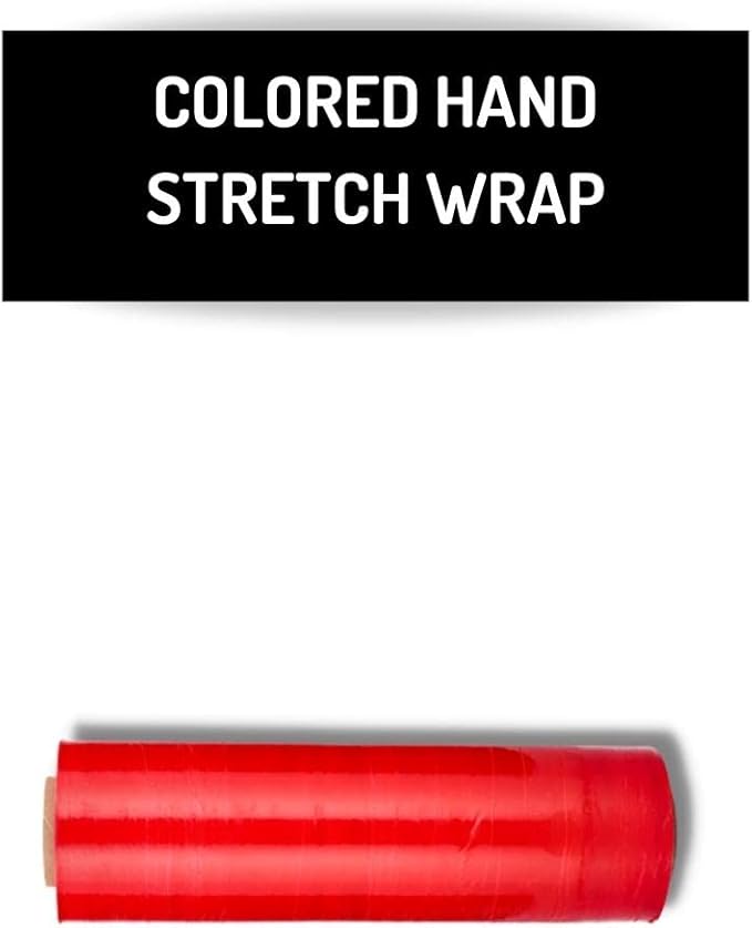 PSBM Red Stretch Wrap, 1 Pack, 15 Inch x 1500 Feet, 80 Gauge, Plastic Cling - Image 2
