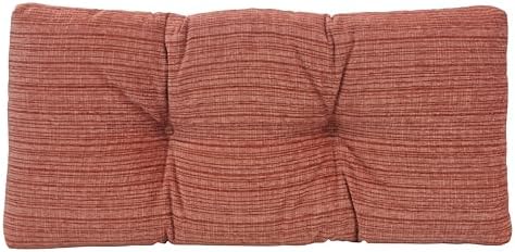 Klear Vu The Gripper Non-Slip Tufted Bench Cushion for Indoor Furniture, Assembled in USA, Entryway Storage, Bay Window, Corner Nook or Piano Seat, 30 Inches, Chenille Clay by KlearVUHomeTextiles