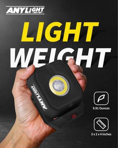Led Work Light with 4 Modes, 1200LM Portable COB Magnetic Light - Image 4