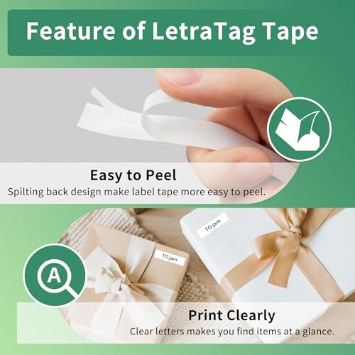 Compatible with Dymo LetraTag Label Maker Refills White Paper Tape 91330 - Image 4
