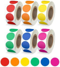 3/4" Round Color Coding Circle Dot Sticker Labels, 6 Colors by Printholic