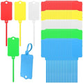LeonBach 100 Pcs 1.46“ x 2.48” Plastic Shipping Tags, Multicolored by LeonBach