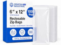 6” X 12” (1000 Count) 2 Mil Clear Reclosable Zip Plastic Poly Bags by SpartanIndustrial