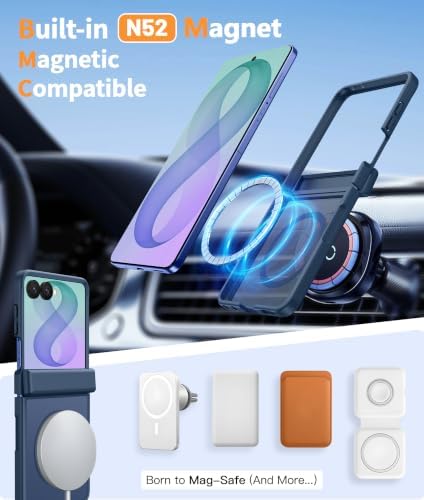 FNTCASE for Samsung Galaxy Z Flip 8 Case, Fit for Magsafe, Screen Protector - Image 3
