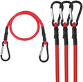 WORKPRO 24" Bungee Cords with Hooks, 4 Pack Heavy Duty Outdoor Bungee Strap by WORKPRO