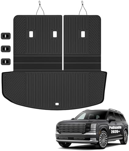 Auxko Cargo Mat & Backrest Fit for Hyundai Palisade 2026 by AUXKO