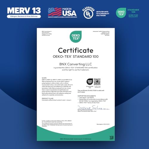 BNX TruFilter 24x30x1 Air Filter MERV 13 (4-Pack) - MADE IN USA - Electrostatic Pleated Air Conditioner HVAC AC Furnace Filters for Allergies, Pollen, Mold, Bacteria, Smoke, Allergen, MPR 1900 FPR 10 - Image 6