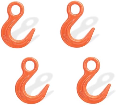 Leero 11905 Lbs Lifting Heavy Duty Hooks with Large Opening,G80 Alloy 4 Pcs by Leero
