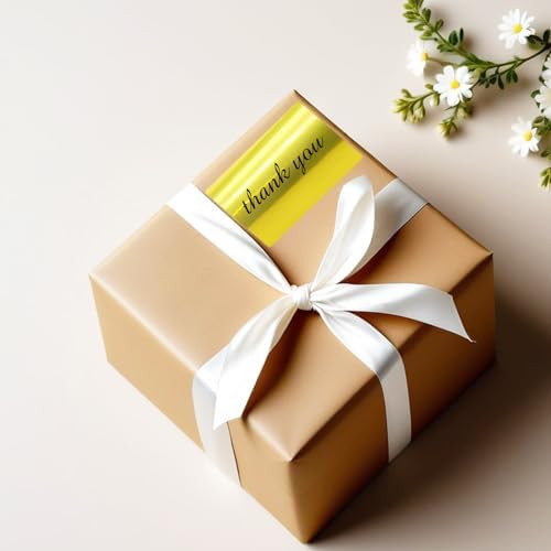2" x 3" Gold Thermal Label Stickers,Waterproof Thermal Printer Sticker Labels for Gift Wrapping, Self-Adhesive Name Price Tag DIY Custom Logo Design (280 pcs,Gold) - Image 4
