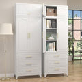 SteeLoong 90”Kitchen Pantry Cabinet, Metal Storage Cabinet with 3 Drawers by Steeloong