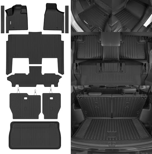 Naibeve Floor Mats for 2011-2021 Grand Caravan 7 Seats by NAIBEVE-USA