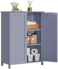 Yaheetech Small Bathroom Storage Cabinet for Towels with 2 Doors, Gray by Yaheetech