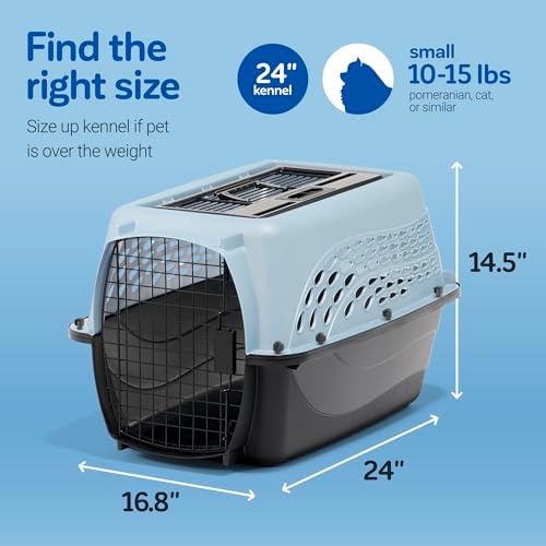 Petmate Dog Crate for Small Dogs and Cat Carrier, 24in, Pearl Tan - Image 6