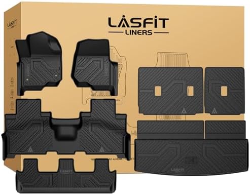 LASFIT Floor Mats for Ford Expedition Standard 8 Seats 2021-2024 by LASFIT