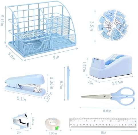 Scindaly Office Desk Accessories 11-Piece & Desk Organizers and Accessories - Image 6