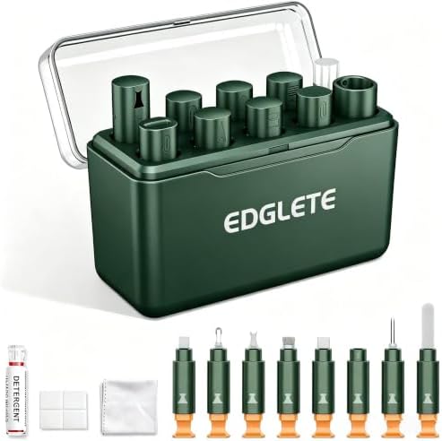 Phone Cleaning Kit for Charging Port Cell Phone USB C, Army Green by CleaningAssistantforDevices