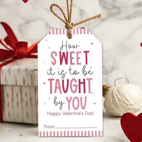 Valentine's Day Gift Tags, 50 Happy Valentine's Day Tags with String by Unknown